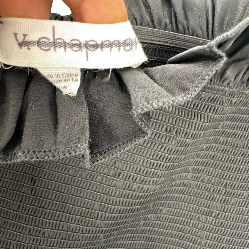 V. Chapman The Lily Midi-Length Dress Sleeveless in Black Size 10 NWT - Picture 12 of 15